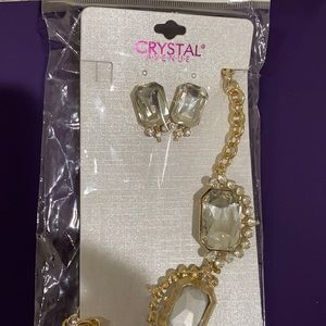 Crystal costume jewelry